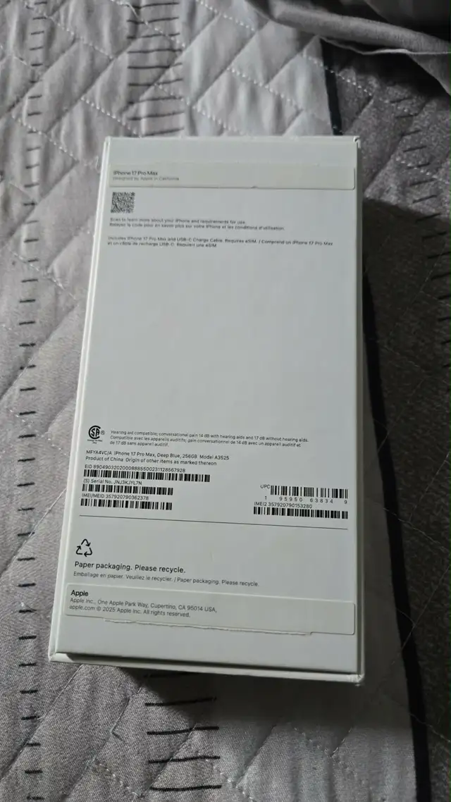 iPhone 17 Promax 256, giga bleu - Photo 5