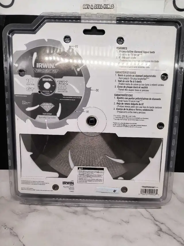 IRWIN FIBER CEMENT 10' CIRCULAR SAW BLADE - Photo 2