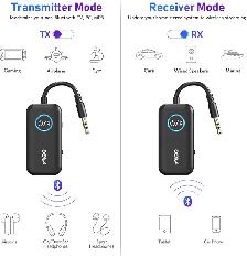New! YMOO 2-in-1 Bluetooth 5.3 Adapter Transmitter & Receiver - Photo 2