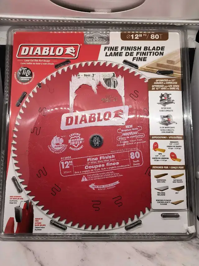 DIABLO FINE FINISH 12' BLADE