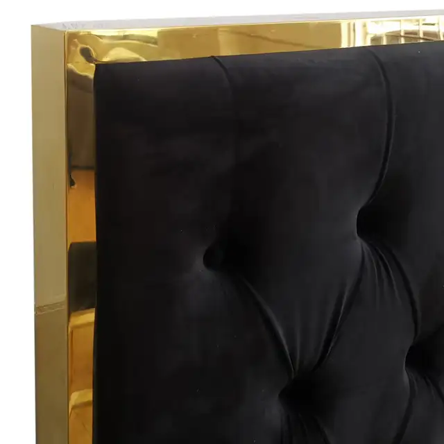 Lucille 60' Queen Bed in Black and Gold Free Local Delivery - Photo 6