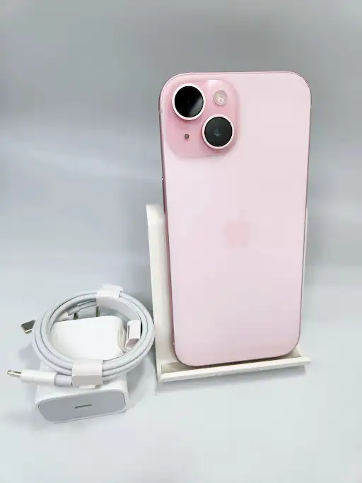 iPhone 15 128gb Pink 88% 3 Months Warranty W/Charger