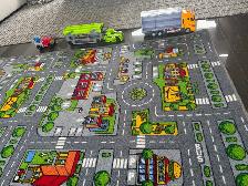 car mat and trucks