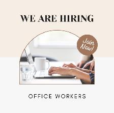 Office Helper (Full-Time/Part-Time)