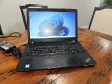 Lenovo Thinkpad E570 15.6' 7th Gen i5 150GB SSD 16GB B/T WIN 11