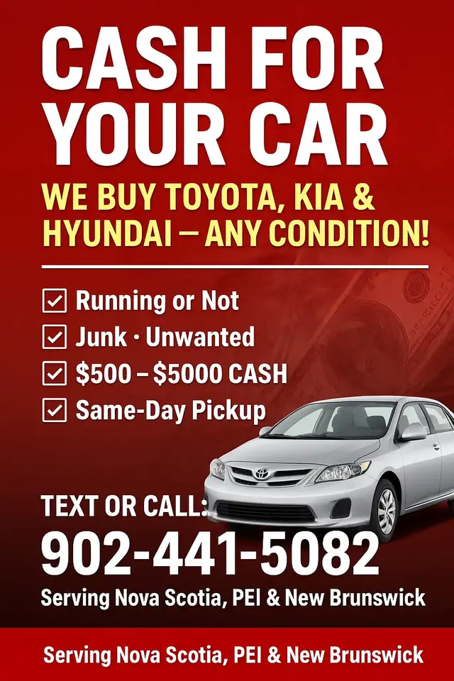 TOYOTA VEHICLES WANTED ANY CONDITION $500-$5000