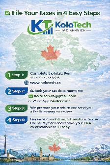 $34.99 Income Tax Filing | CRA NETFILE Certified | Online Tax Ca - Photo 7