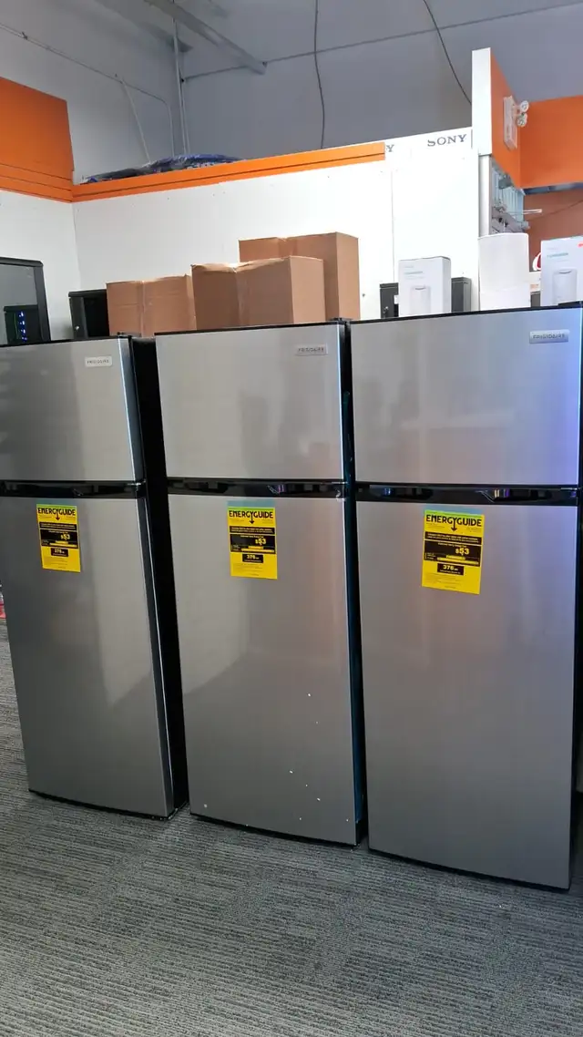 FRIGIDAIRE 7.5 CUFT STAINLESS.S, RED, WHITE & BLACK REFRIGERATOR