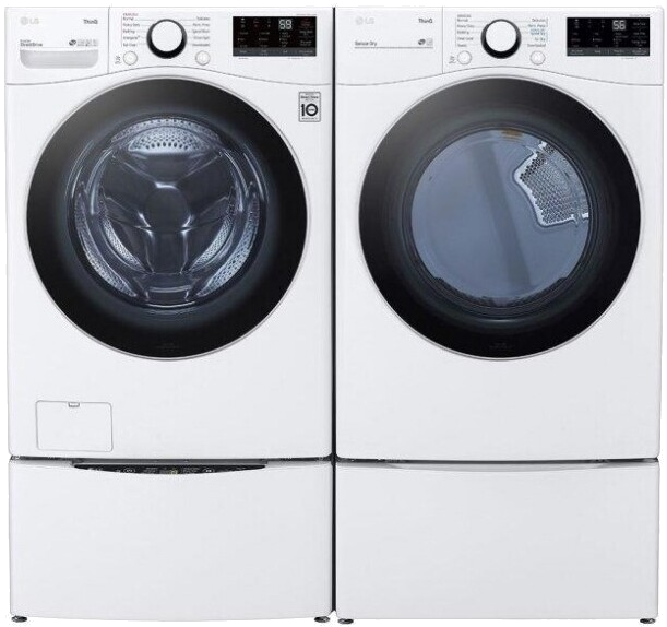 LG WM3600HWA 27' Front Load Washer DLE3600W Dryer Pair Sale - Photo 2