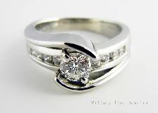 19KT W/Gold 0.64CT(TW) Solitary Diamond Ring. Naturally Mined! - Photo 2
