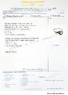 19KT W/Gold 0.64CT(TW) Solitary Diamond Ring. Naturally Mined! - Photo 4