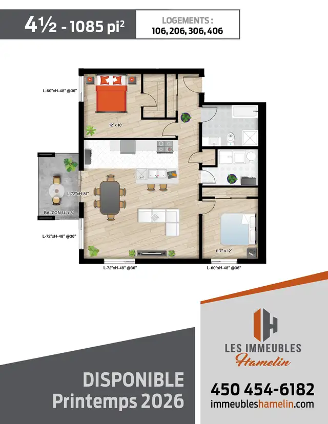 Superbe condo locatif – 4 ½ | Napierville - Photo 5