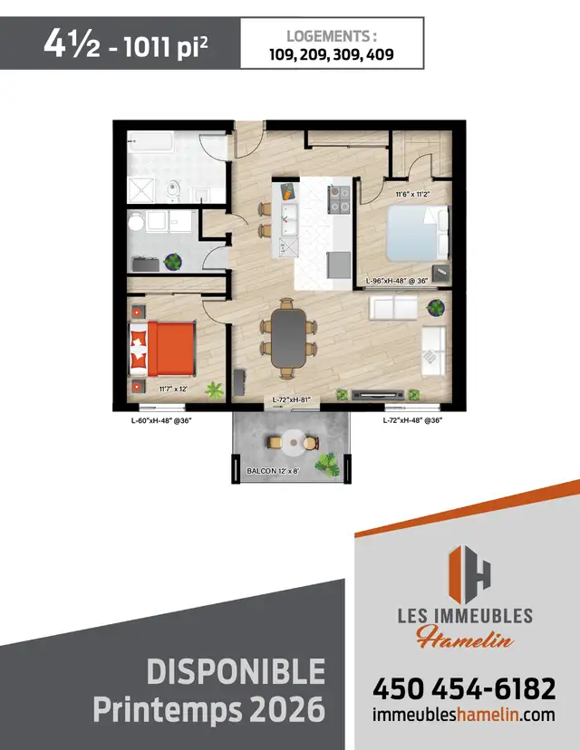 Superbe condo locatif – 4 ½ | Napierville - Photo 6