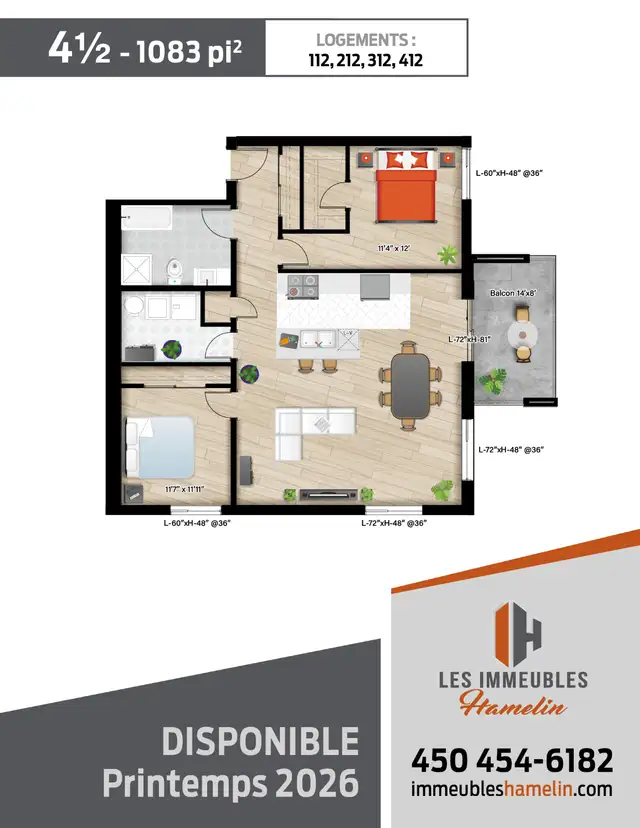 Superbe condo locatif – 4 ½ | Napierville - Photo 7