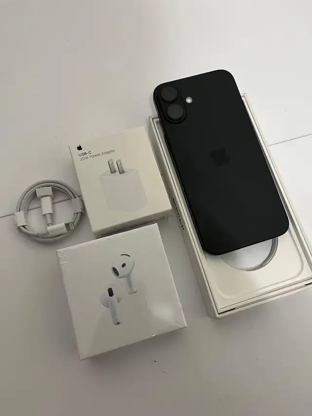 iPhone 16 plus 128gb Airpods Pkg/Delivery