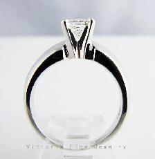 14KT W/Gold 0.49CT SI Solitaire Diamond Ring. Naturally Mined! - Photo 3