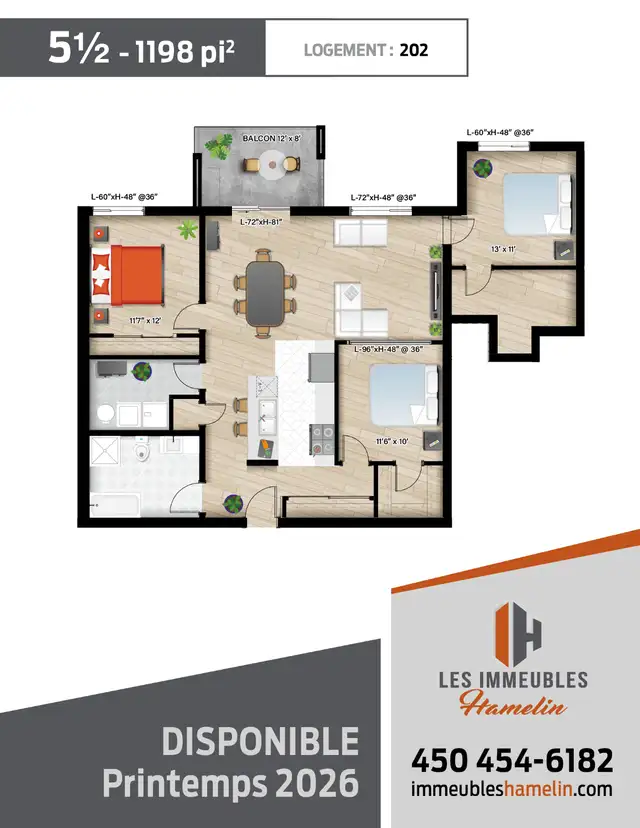 Superbe condo locatif – 5 ½ | Napierville - Photo 5