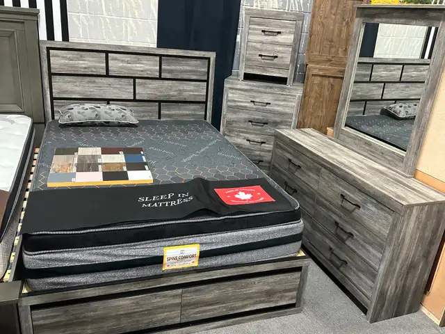6pc Canadian made Queen bedroom set for only $999. - Photo 2