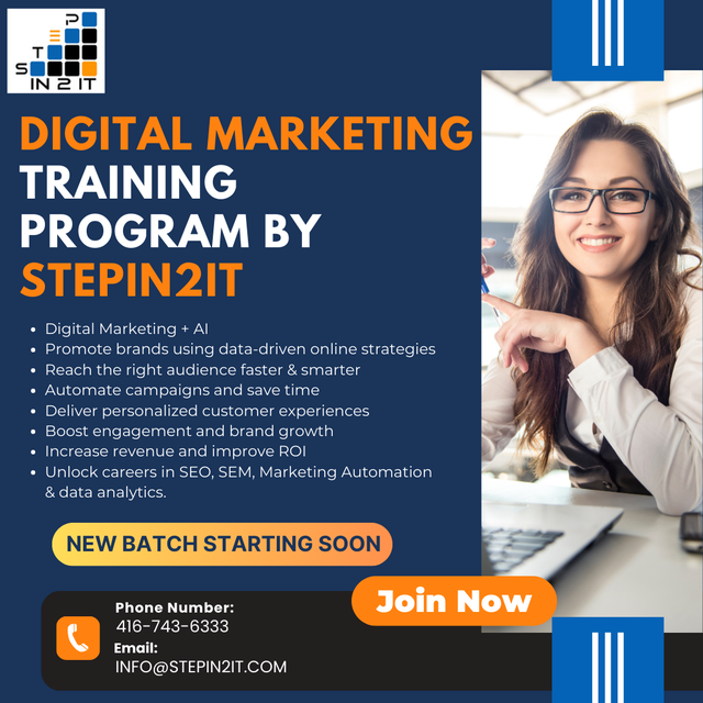 AI-Powered Digital Marketing Training – STEPIN2IT
