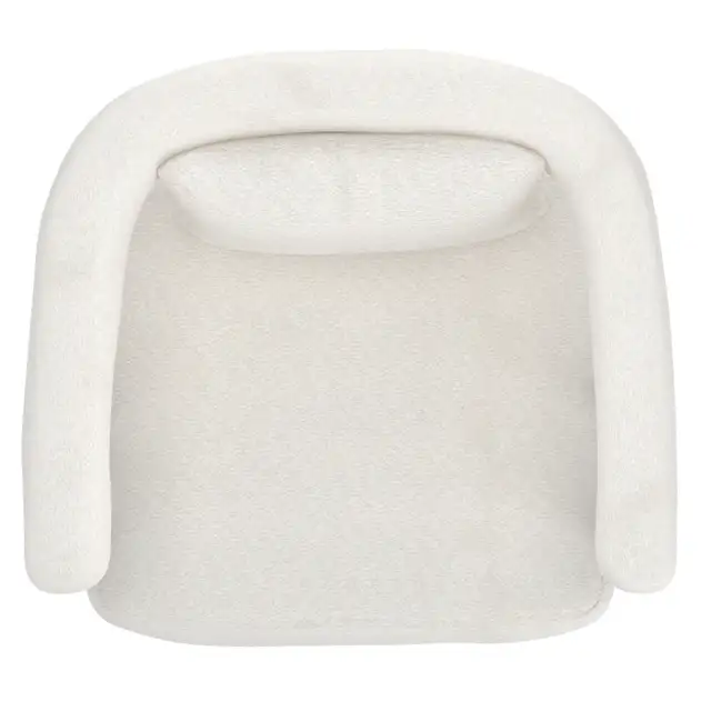 SCARLET ACCENT CHAIR IN IVORY BOUCLE AND BLACK. - Photo 7