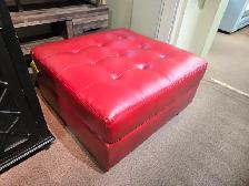 New Red Ottoman