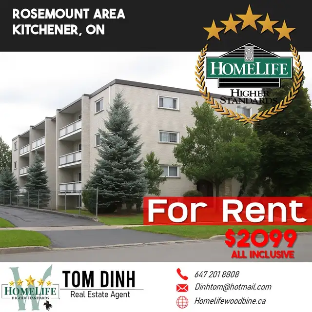 Balconies Spacious 2-Beds Apt in Rosemount $1999 All-Inclusive