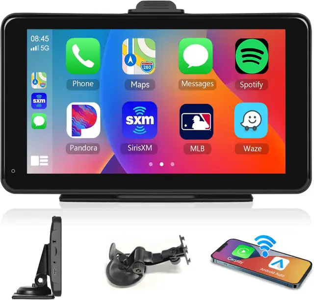 Brand New Podofo 7" Portable CarPlay Screen For Sale