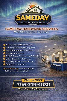 Sameday day handyman service