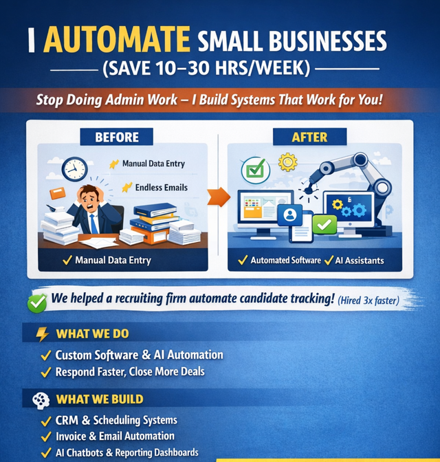 Stop Doing Admin Work — I Build Systems That Run Your Business