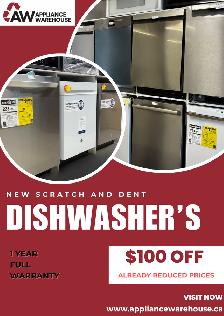 DISHWASHER CLEARANCE! BRAND NEW OPEN BOX