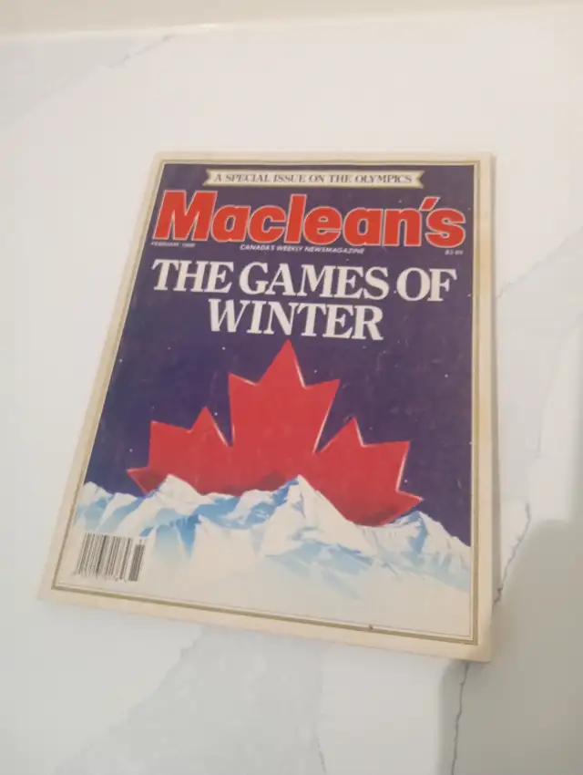 1988 Calgary Olympics Macleans magazine