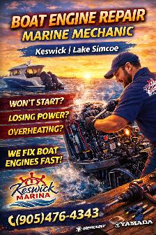 Boat Engine Repair | Marine Mechanic | Keswick | Lake Simcoe