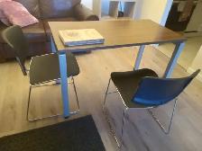 Wood Dining Table and 2 chairs