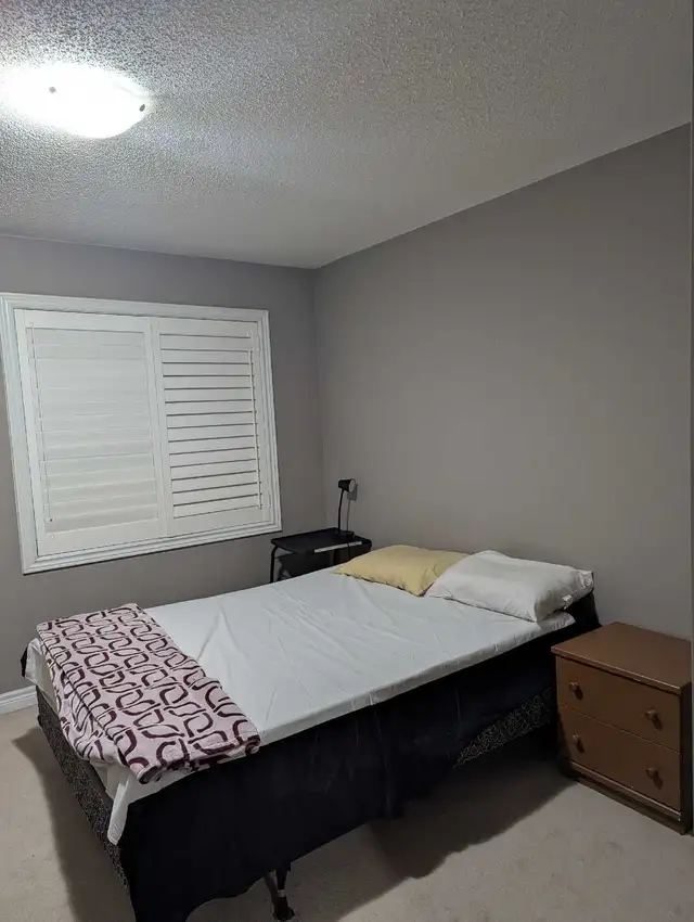 A clean and desent Master bedroom for Rent in Brampton