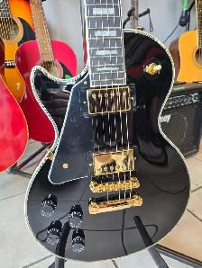 Epiphone Les Paul Custom Electric Guitar - Ebony Left-Handed - Photo 2