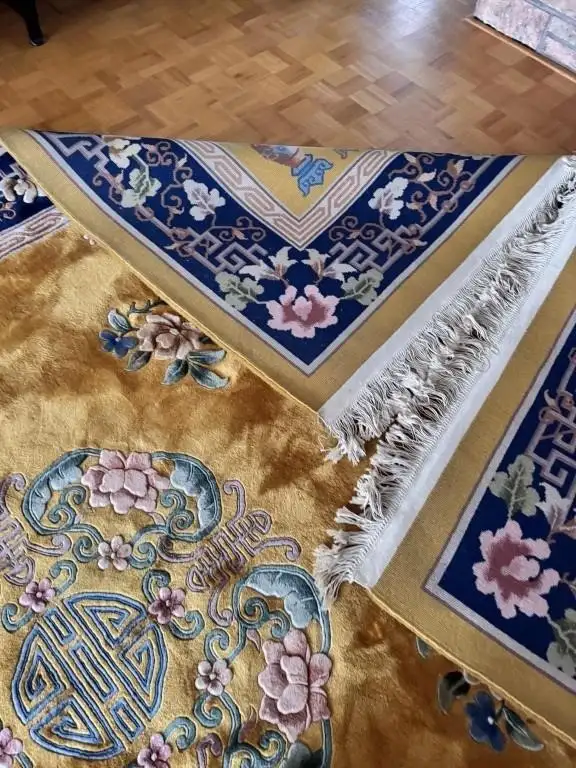 EXCELLENT LARGE 9 X 12.5 HANDMADE ORIENTAL WOOL RUG - Photo 5