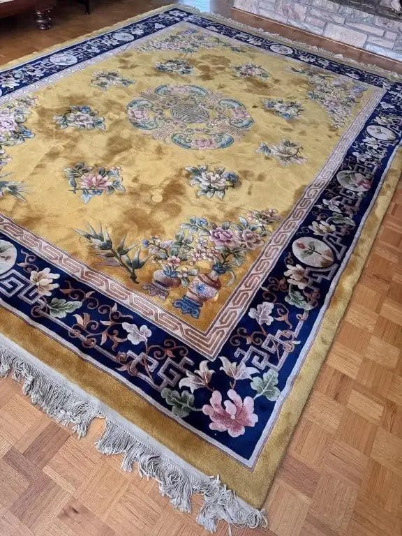 EXCELLENT LARGE 9 X 12.5 HANDMADE ORIENTAL WOOL RUG - Photo 8