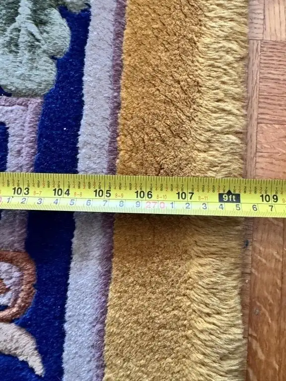 EXCELLENT LARGE 9 X 12.5 HANDMADE ORIENTAL WOOL RUG - Photo 9