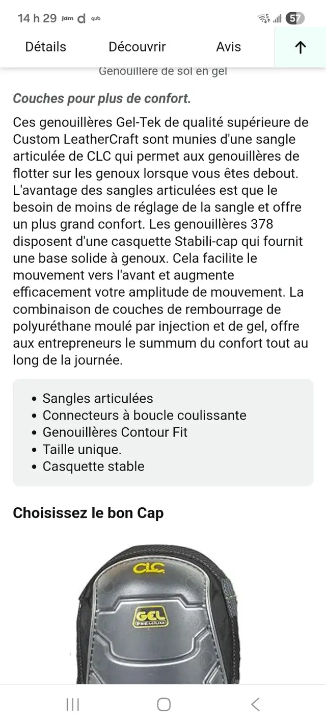 GENOUILLÈRES PROFLEX GEL PREMIUM. B - Photo 5