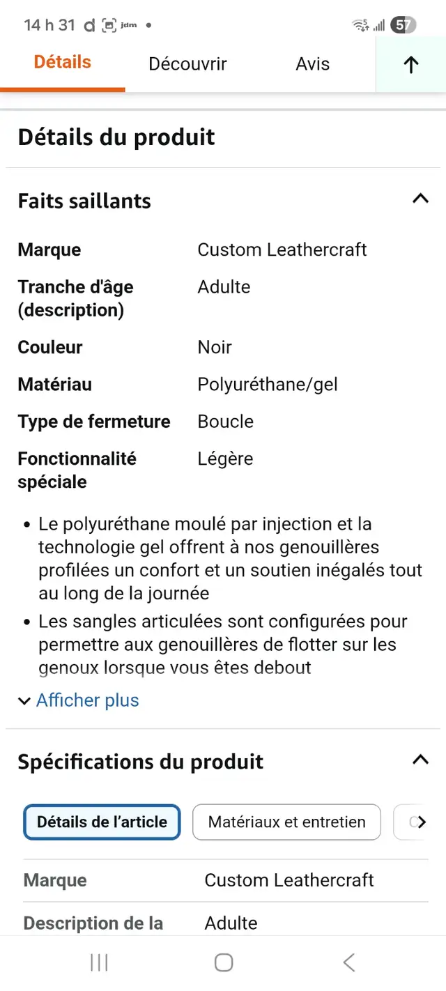 GENOUILLÈRES PROFLEX GEL PREMIUM. B - Photo 6