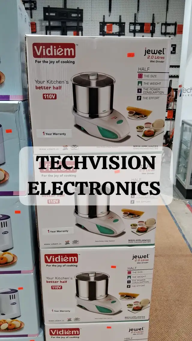 VIDIEM JEWEL 2.0 L WET GRINDER STAINLESS S DRUM, STONE ROLLERS