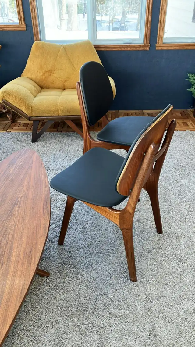 Mid century modern. TEAK TECK. Chaises Arne Hovmand Olsen chairs - Photo 3