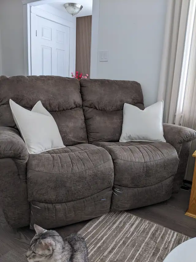 RECLINING SOFA AND LOVESEAT