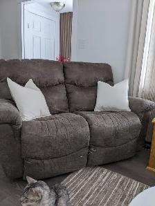 RECLINING SOFA AND LOVESEAT