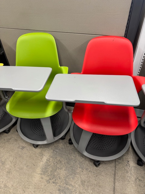 Steelcase NoDe Tripod Carousel learning  chair fun colors $150 - Photo 2