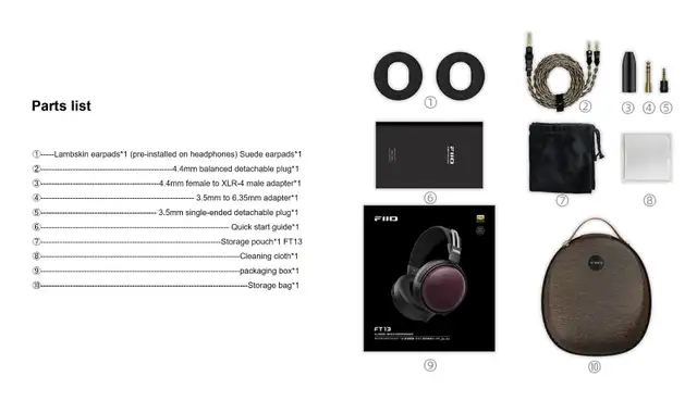 FiiO M-21 DAP & FT13 Dynamic Closed Headphone Combo - Like New - Photo 6