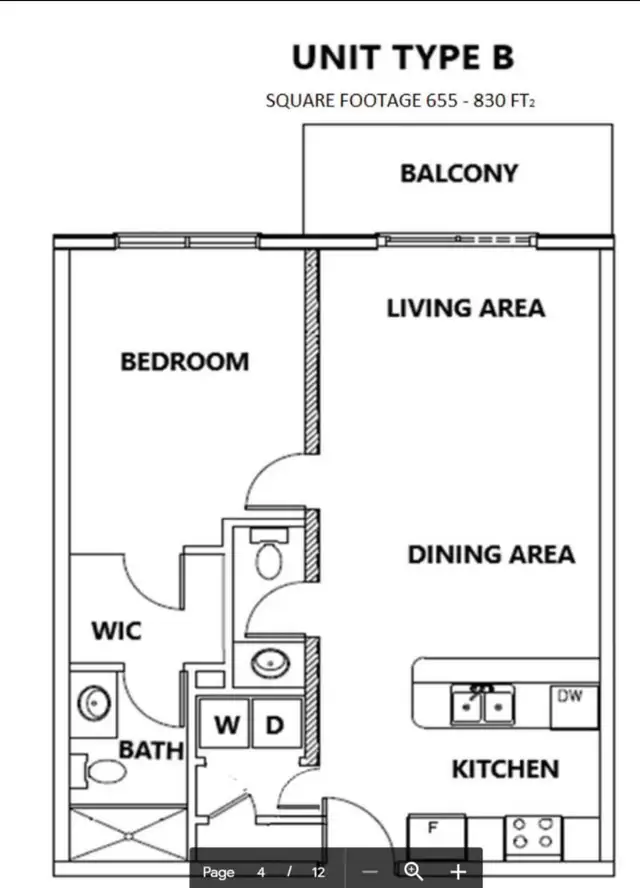 1 bedroom 1.5 bath Apartment for Rent - Photo 4