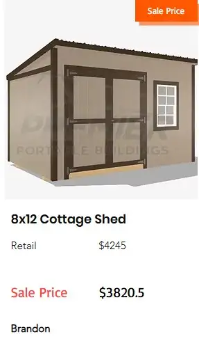 Ready to Go sheds! On sale now.