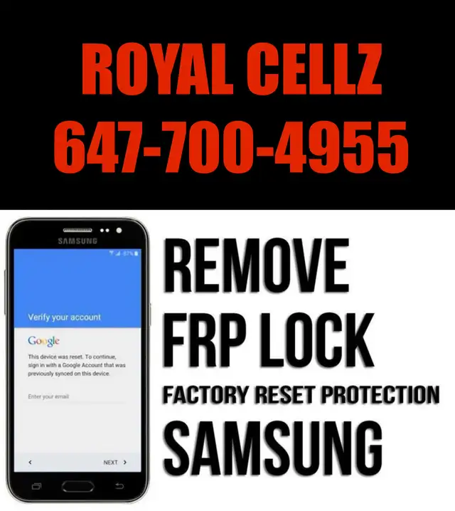 FRP / Google Account Lock Removal Permanent On Site Repair