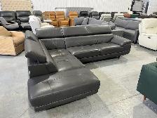 Italian leather sectional